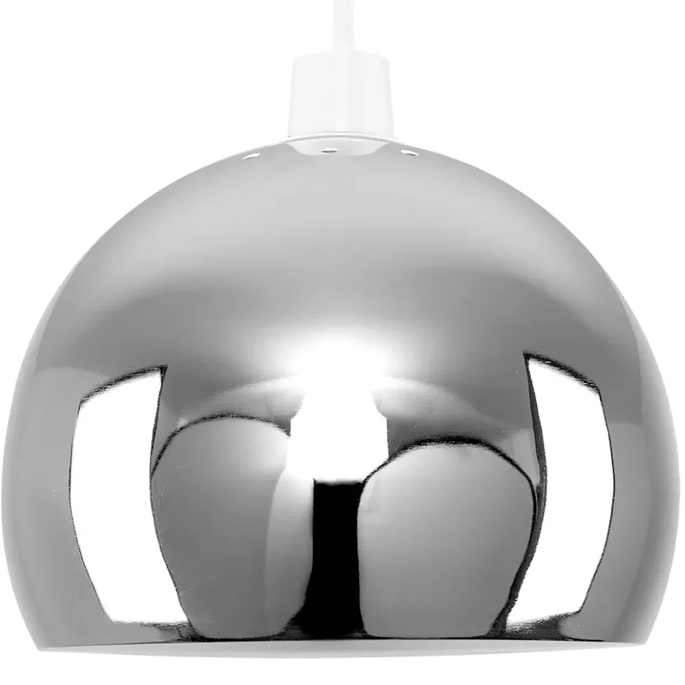 Arco Mini Pendant Light Shade - Chrome, Metal image
