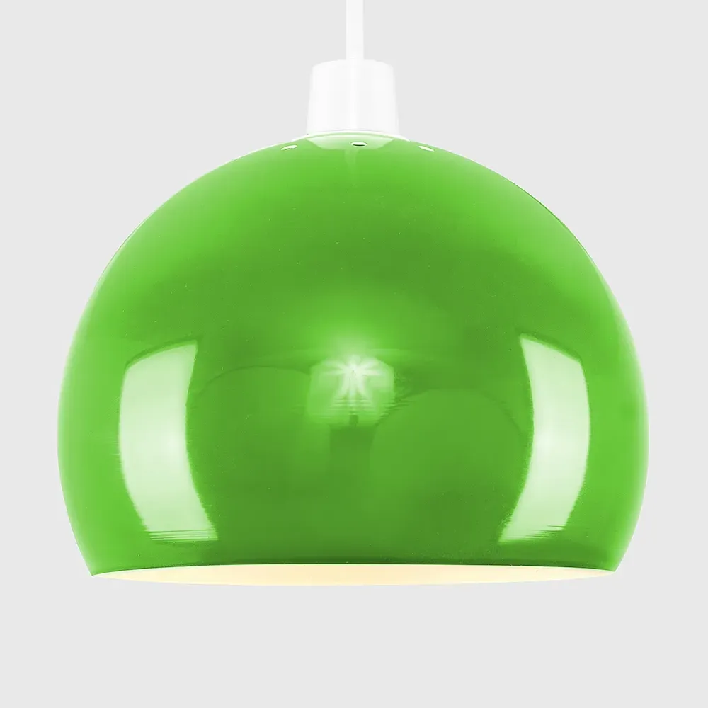 Arco Mini Pendant Light Shade - Green, Metal