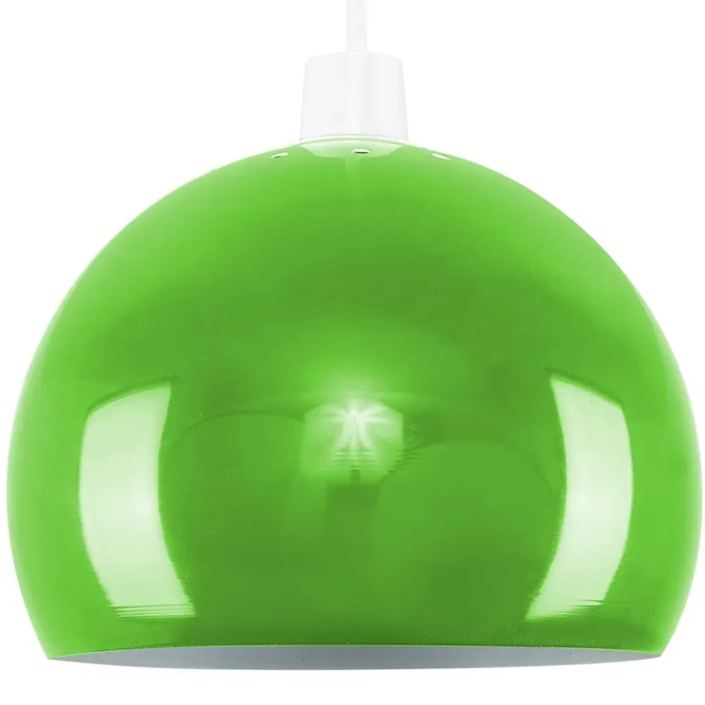 Arco Mini Pendant Light Shade - Green, Metal