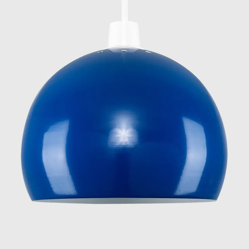 Arco Mini Pendant Light Shade - Navy Blue, Metal