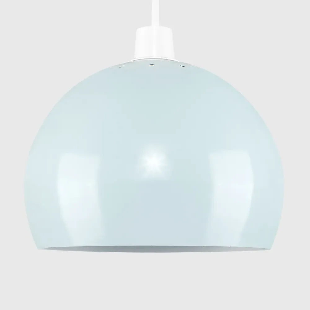Arco Mini Pendant Light Shade - Pale Blue, Metal