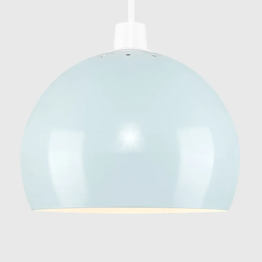 Arco Mini Pendant Light Shade - Pale Blue, Metal