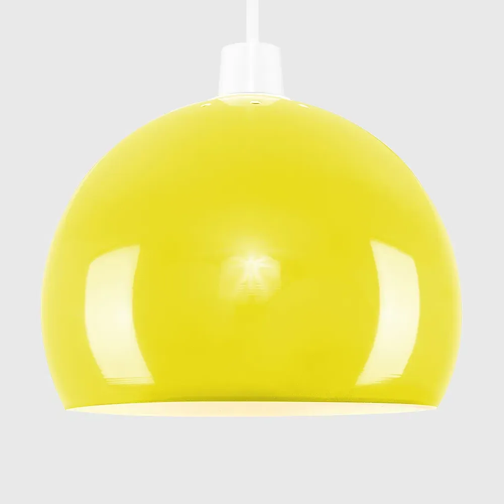 Arco Mini Pendant Light Shade - Yellow, Metal