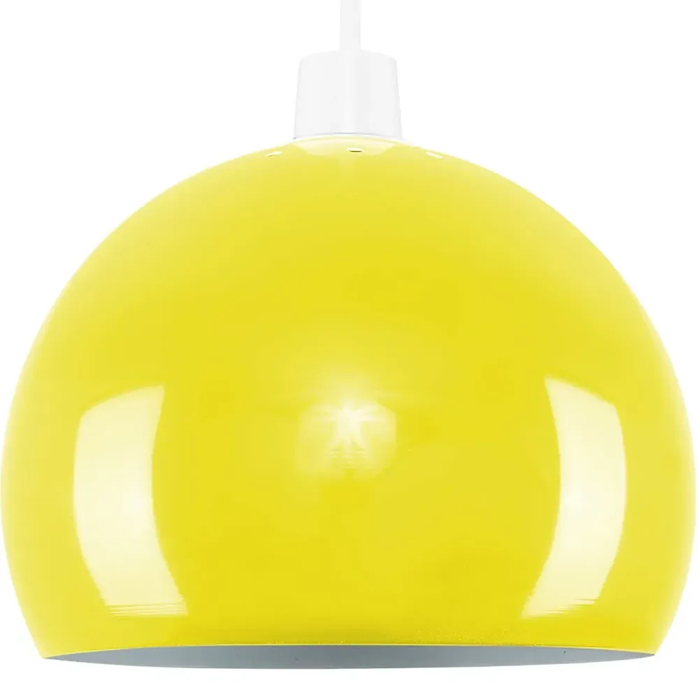 Arco Mini Pendant Light Shade - Yellow, Metal