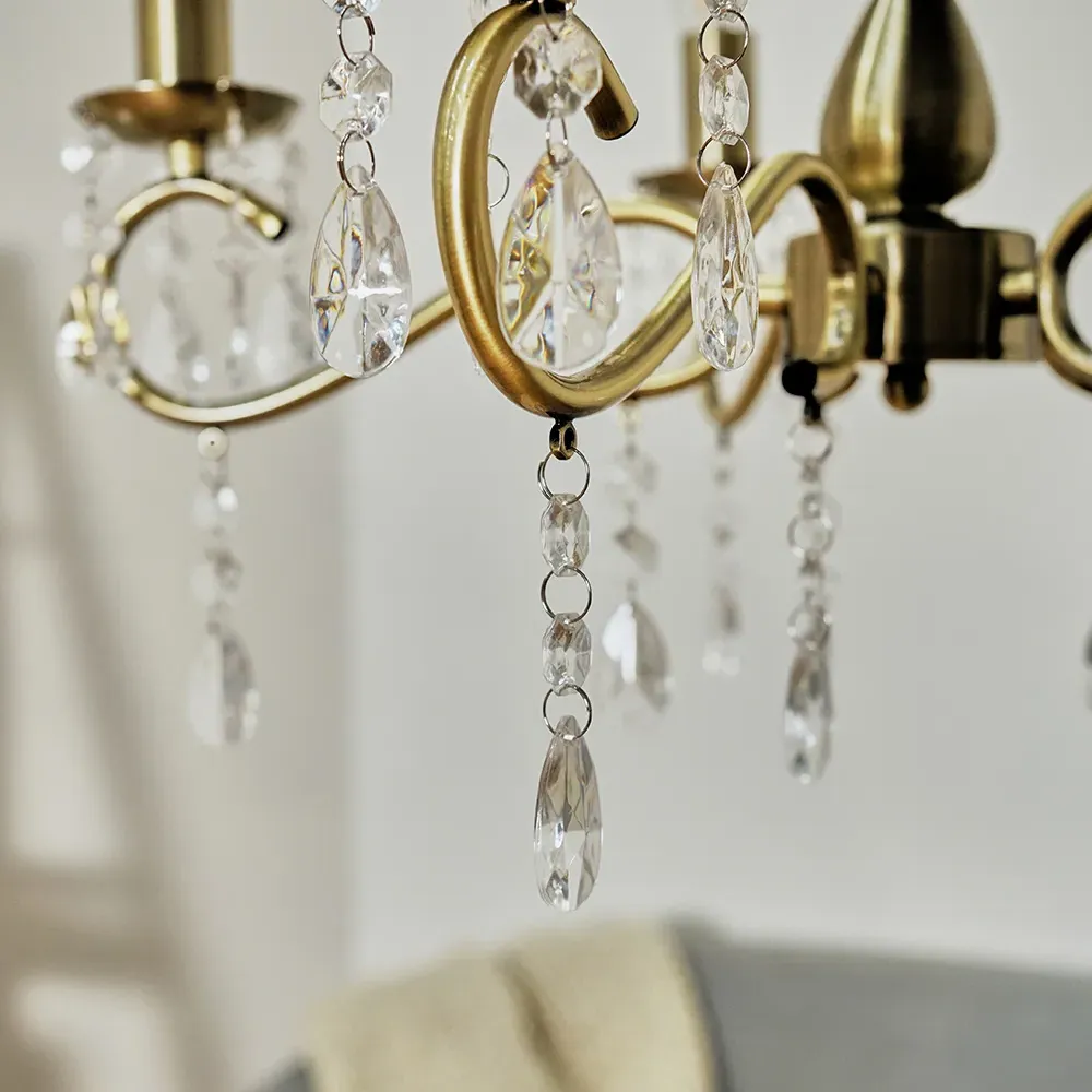 Argyll 5 Light Ceiling Chandelier - Antique Brass