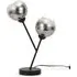 Aria 2 Way LED Table Lamp - Black, Smoked Glass