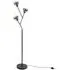 Aria 3 Way LED Floor Lamp - Black, Smoked Glass