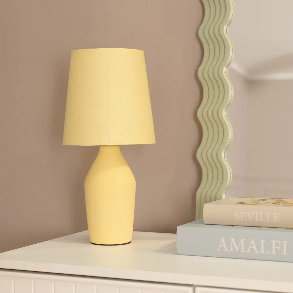 Arlo Ceramic LED Table Lamp - Yellow