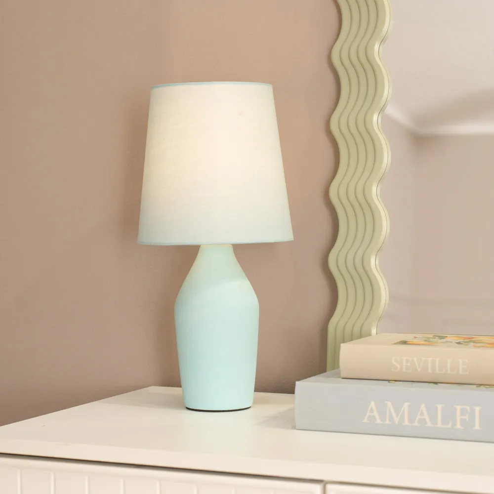 Arlo LED Table Lamp - Blue, Ceramic