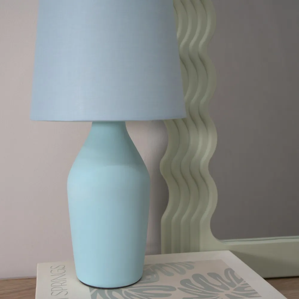Arlo LED Table Lamp - Blue, Ceramic