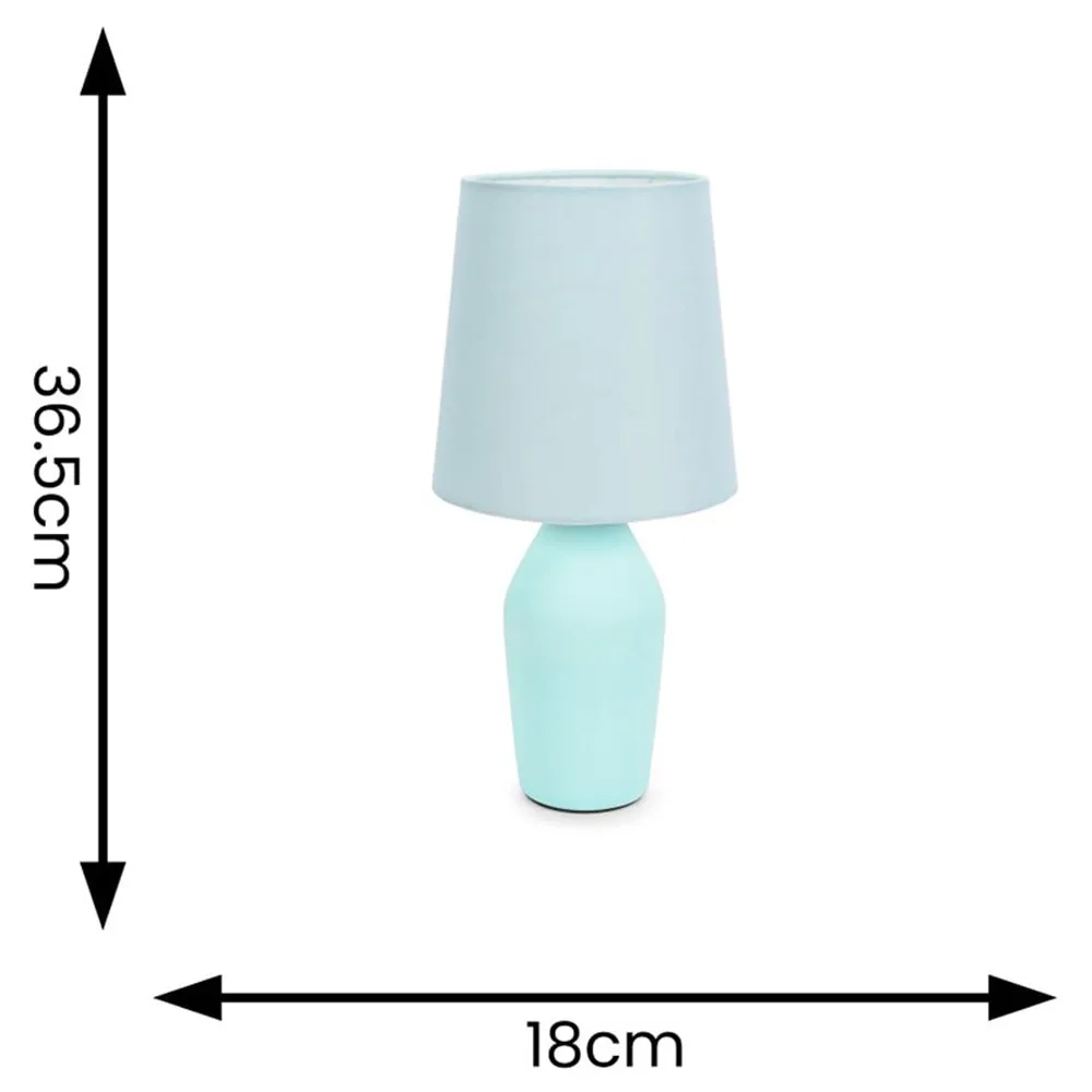 Arlo LED Table Lamp - Blue, Ceramic
