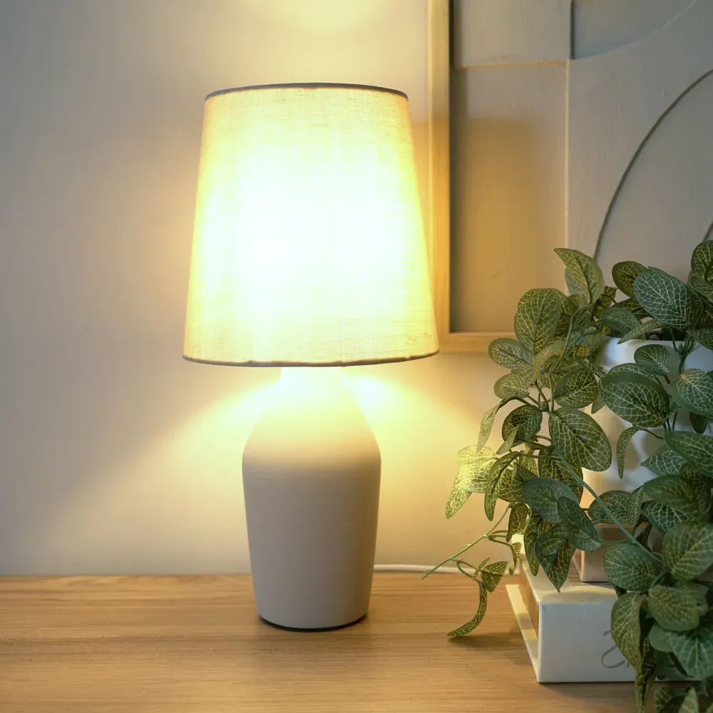 Arlo LED Table Lamp - Brown, Ceramic