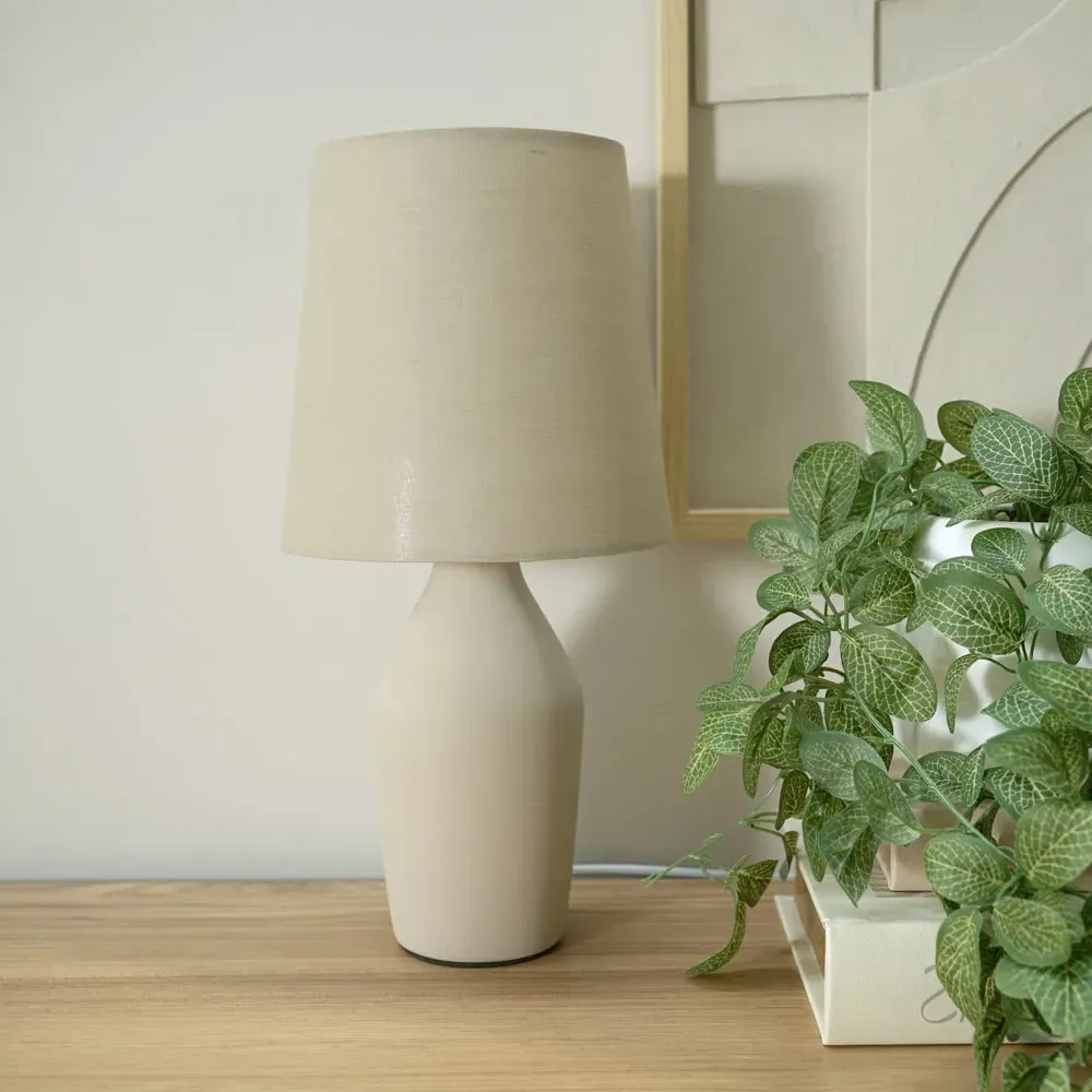 Arlo LED Table Lamp - Brown, Ceramic