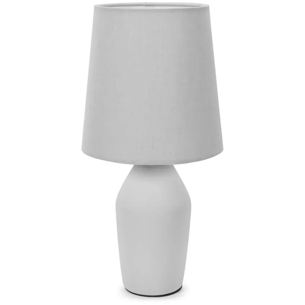 Arlo LED Table Lamp - Grey, Ceramic