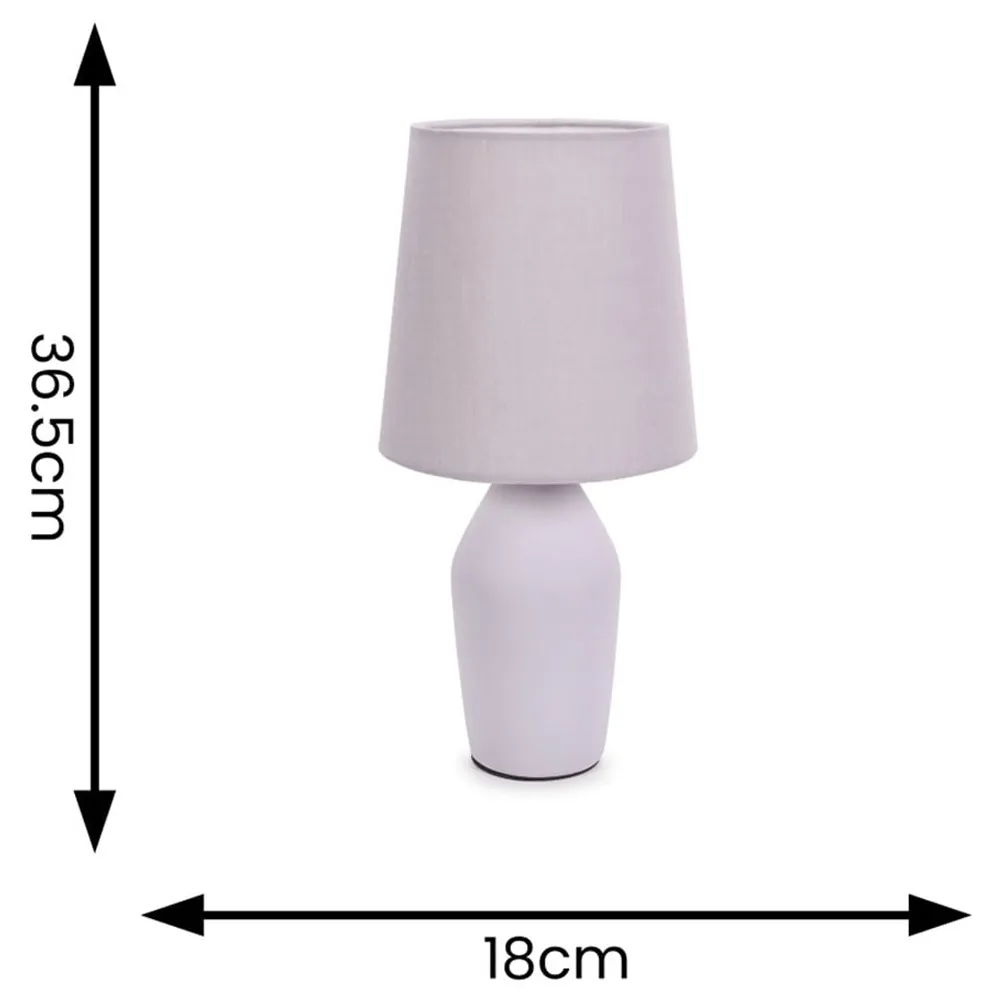Arlo LED Table Lamp - Purple, Ceramic