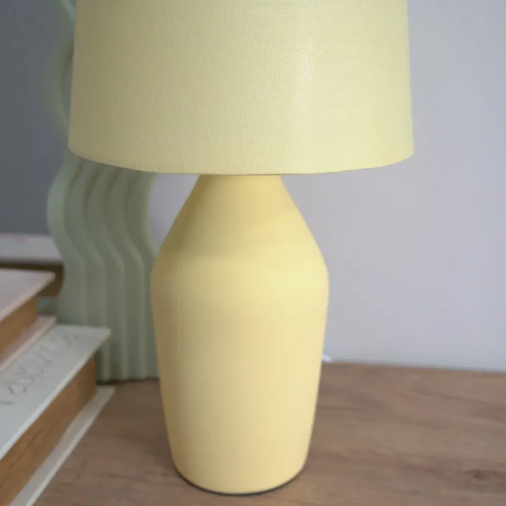 Arlo Set of 2 Ceramic LED Table Lamp - Yellow