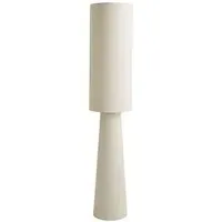 Ash Midi Floor Lamp with Bulb - Cream, Boucle