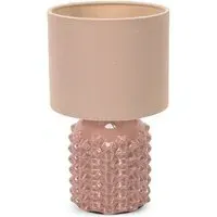 Asha Drum Shade Ceramic Table Lamp - Tan