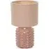 Asha Drum Shade Ceramic Table Lamp - Tan