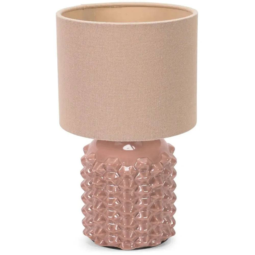 Asha Drum Shade Ceramic Table Lamp - Tan image