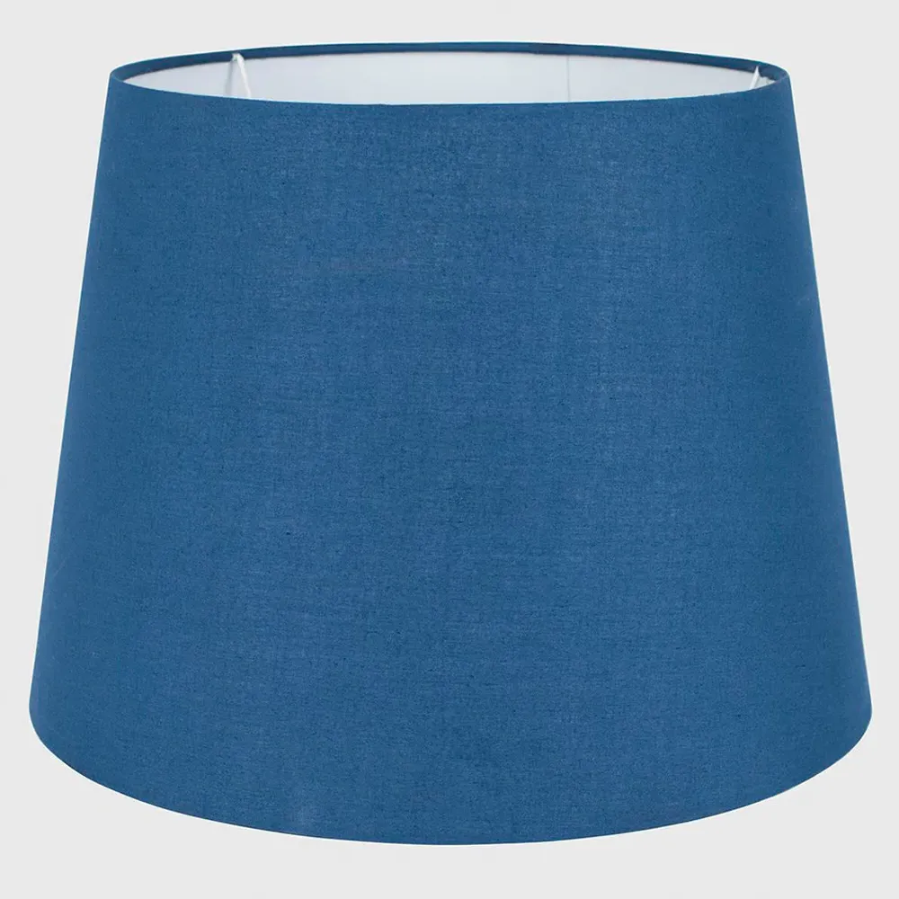 Aspen Large Tapered Lamp Shade - Blue, Polycotton