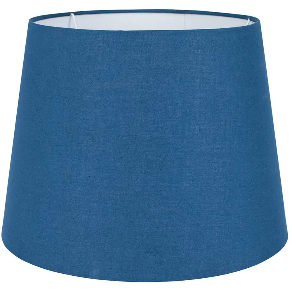 Aspen Large Tapered Lamp Shade - Blue, Polycotton image
