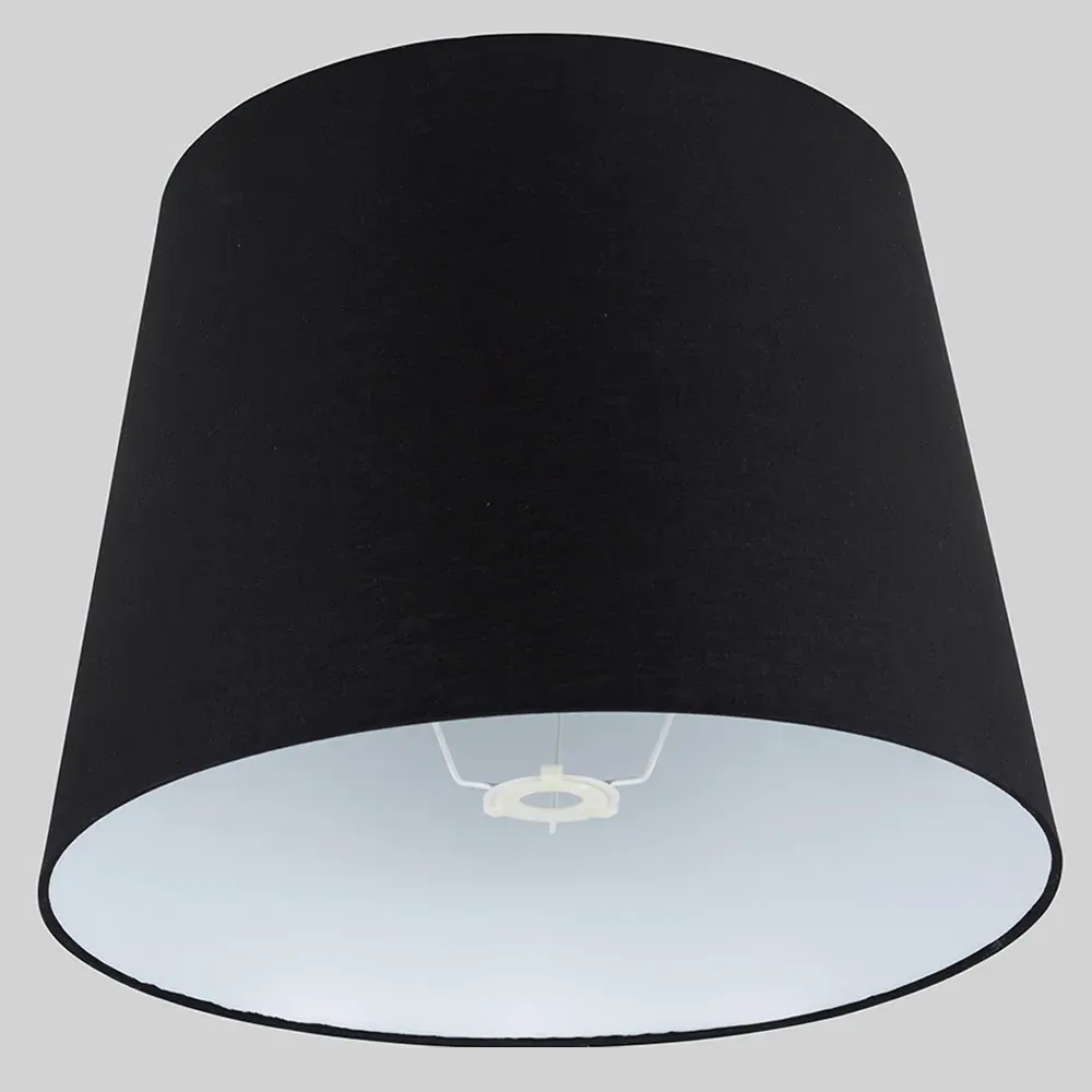 Aspen XL Tapered Lamp Shade - Black, Polycotton