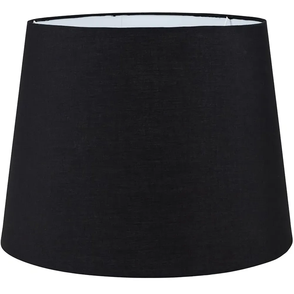 Aspen XL Tapered Lamp Shade - Black, Polycotton