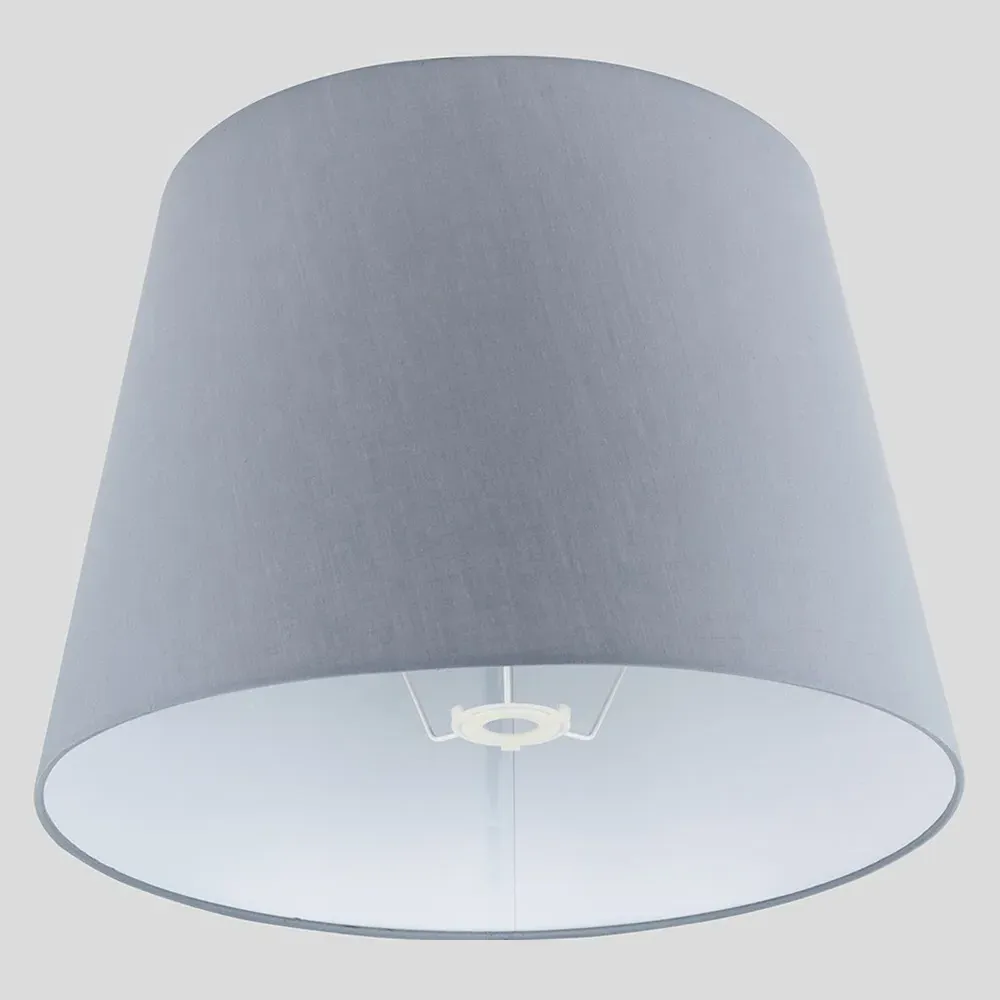 Aspen XL Tapered Lamp Shade - Grey, Polycotton