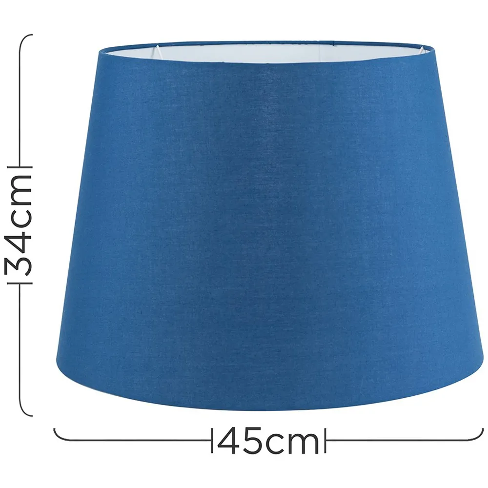 Aspen XL Tapered Lamp Shade - Navy Blue, Polycotton