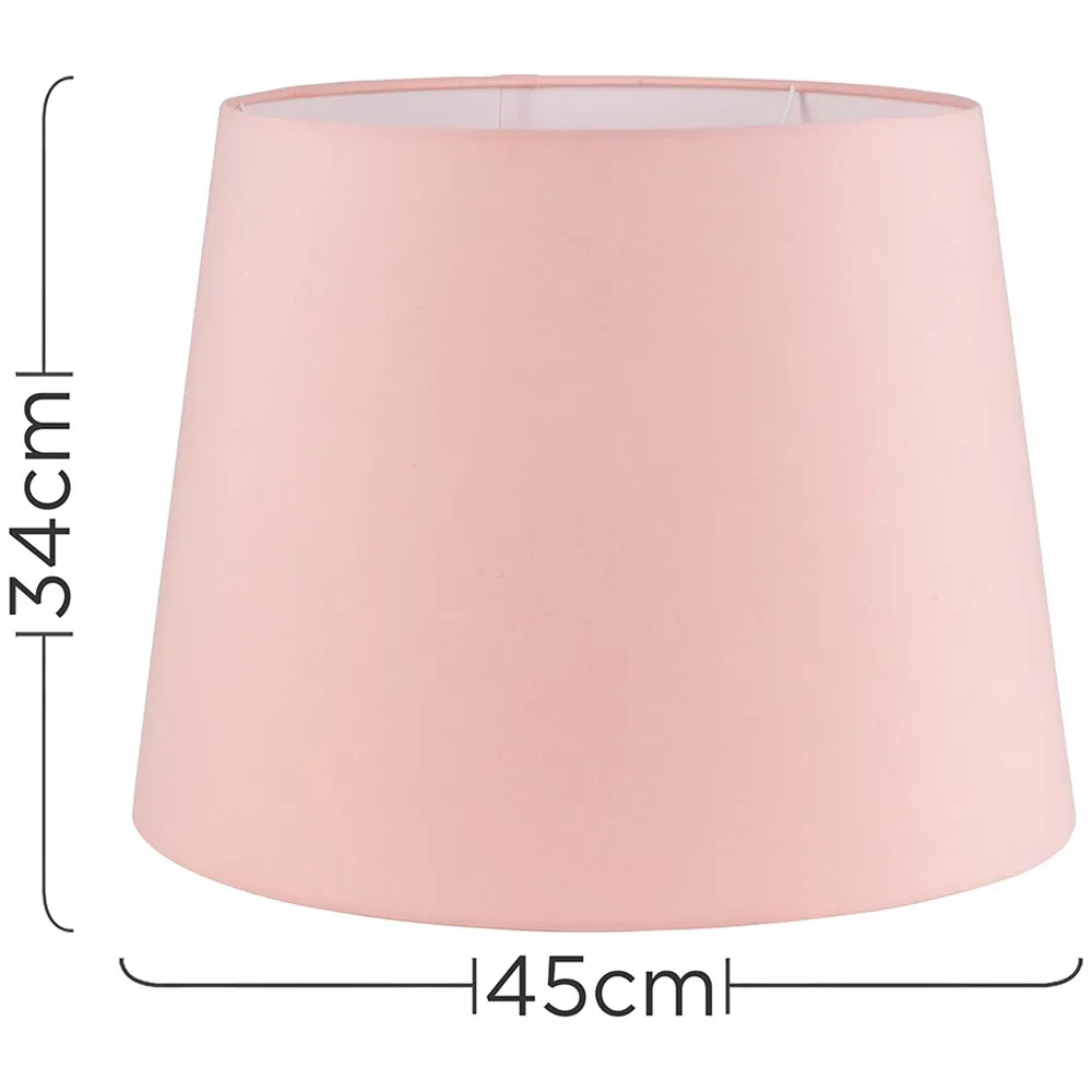 Aspen XL Tapered Lamp Shade - Pink, Polycotton