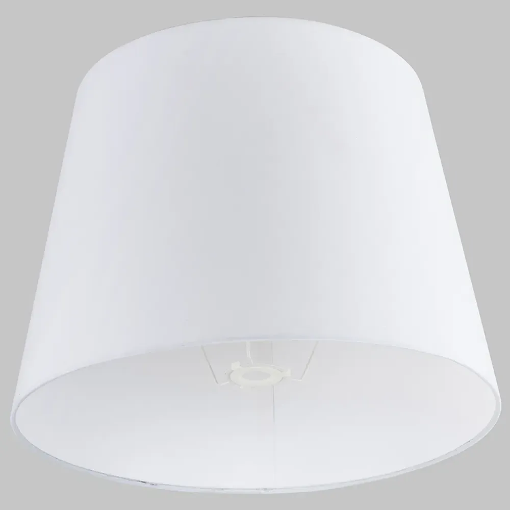 Aspen XL Tapered Lamp Shade - White, Polycotton