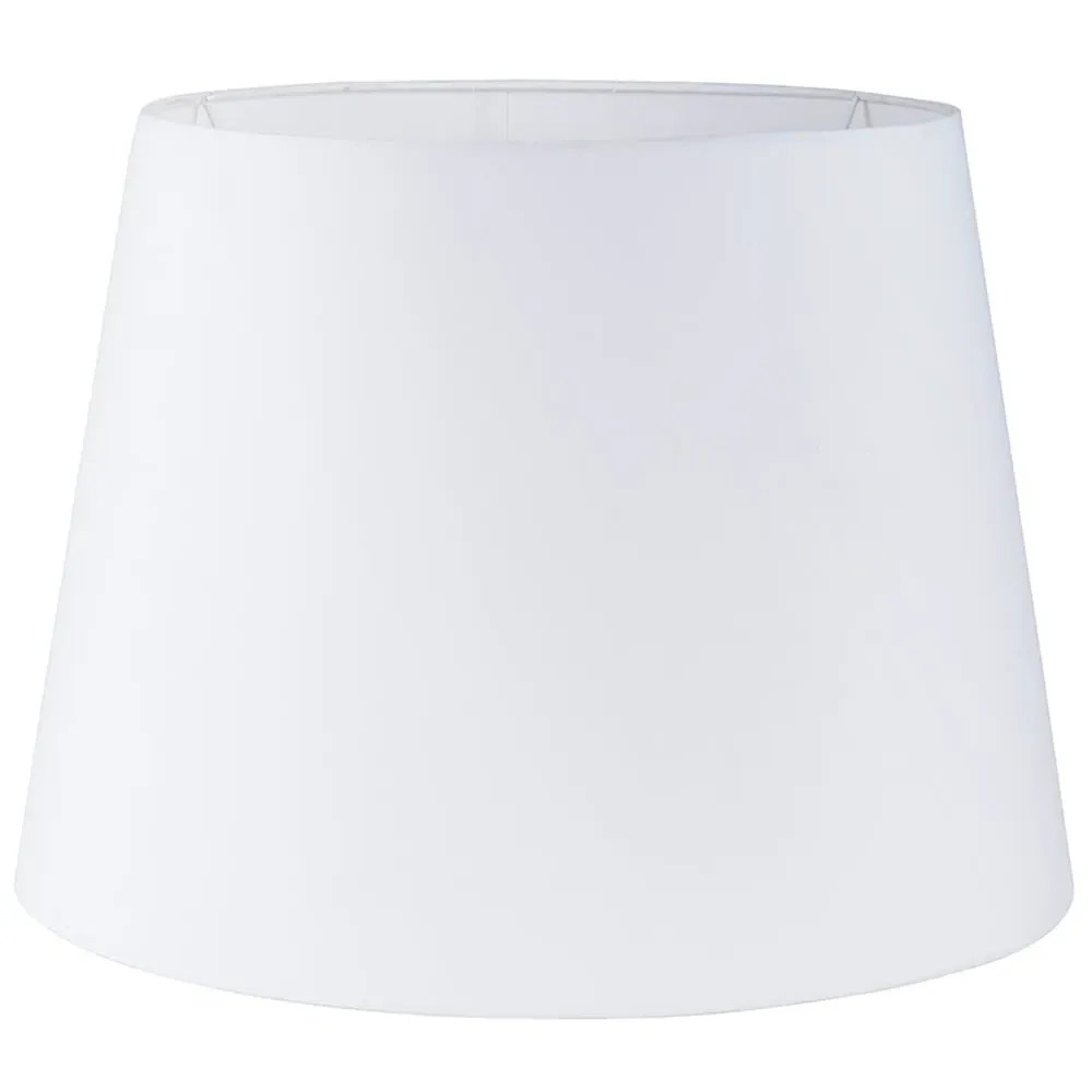 Aspen XL Tapered Lamp Shade - White, Polycotton