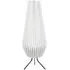 Astrid Teardrop Paper Pleated LED Floor Lamp - White