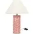 Athena Shell Ceramic LED Table Lamp - Pink