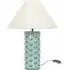Athena Shell Ceramic LED Table Lamp - Teal