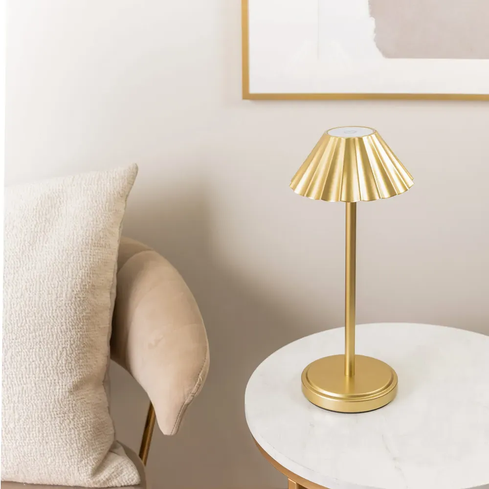 Avery Rechargeable LED Table Lamp - Gold