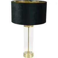 Balan LED Table Lamp - Black, Glass