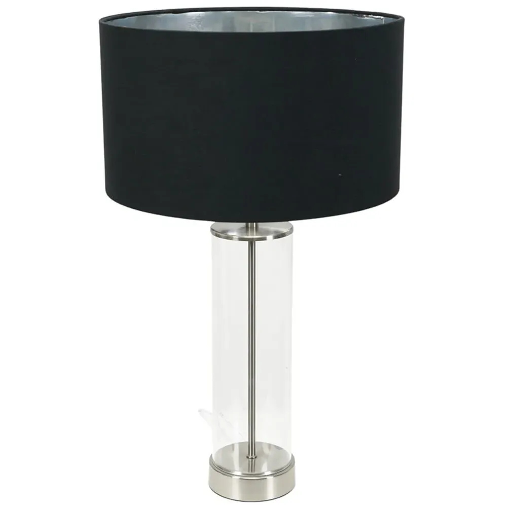 Balan LED Table Lamp - Black, Glass image