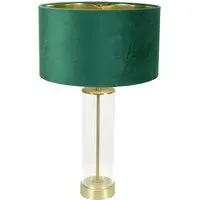 Balan LED Table Lamp - Forest Green, Glass