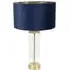 Balan LED Table Lamp - Navy Blue, Glass
