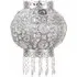 Bazaar Moroccan Chandelier Pendant Shade with Jewel Droplets - Silver