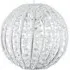 Bead Round Pendant Shade - Silver, Acrylic
