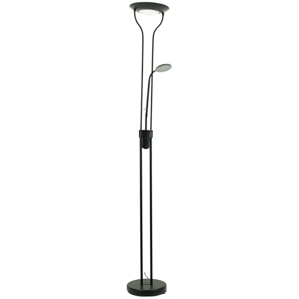Beata 2 Way Dimmable LED Floor Lamp - Matte Black