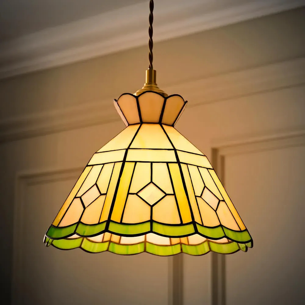 Beatrix Tiffany Ceiling Pendant Lamp Shade - Multi