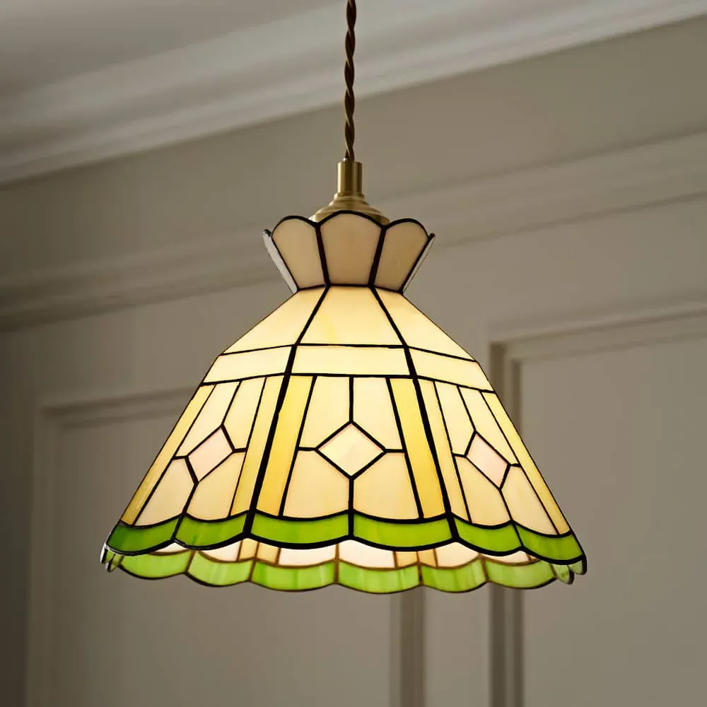 Beatrix Tiffany Ceiling Pendant Lamp Shade - Multi