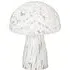 Beau Mushroom Glass LED Table Lamp - White, Confetti Glass