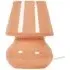 Beau Peach Swirl Glass LED Table Lamp - Pink