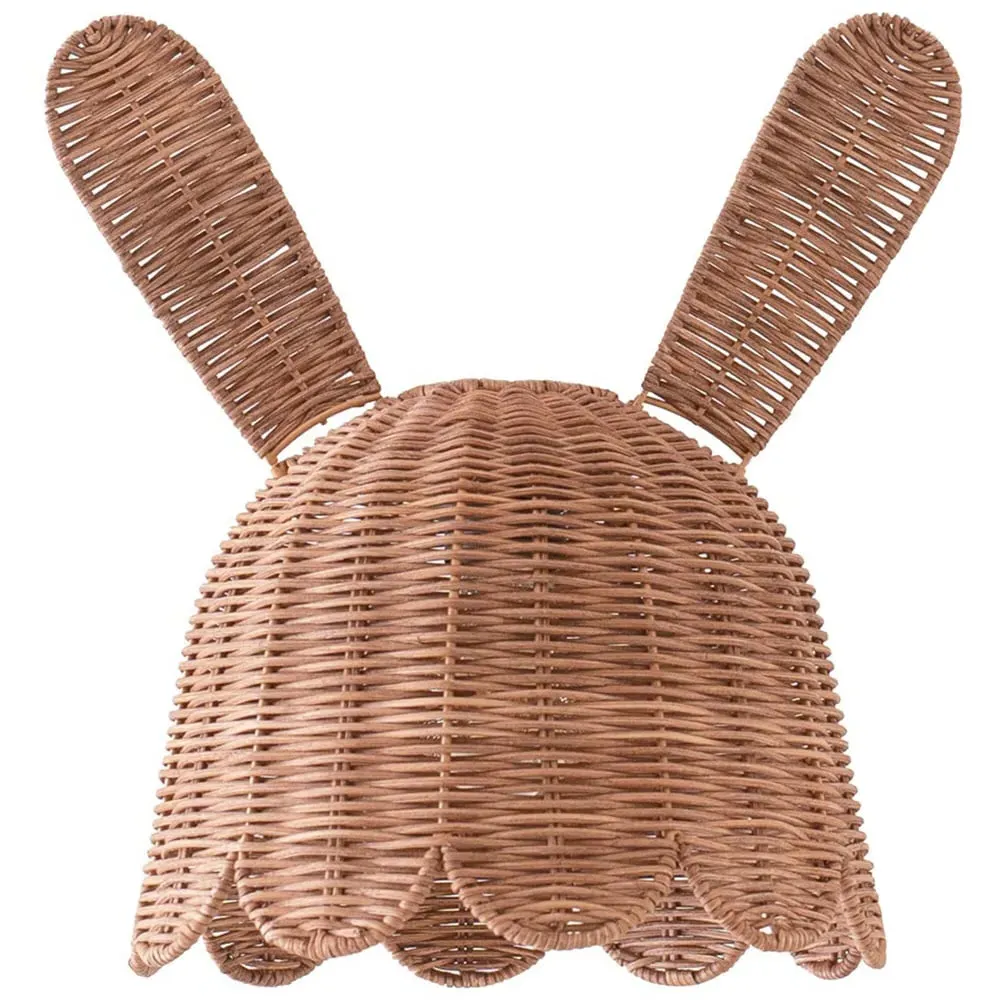 Bella Bunny Rabbit Ceiling Pendant Lamp Shade - Brown, Rattan