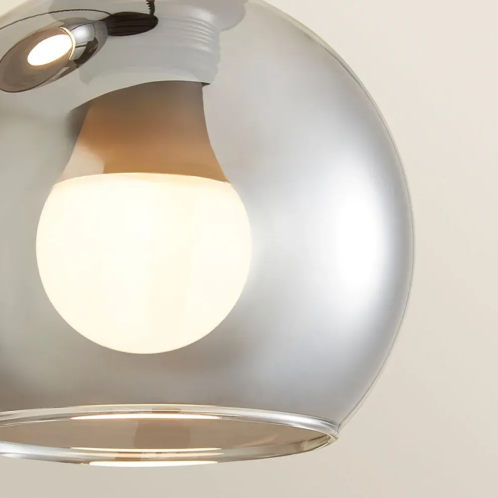 Bellamy 3 Drop LED Ceiling Pendant Light - Gold, Glass